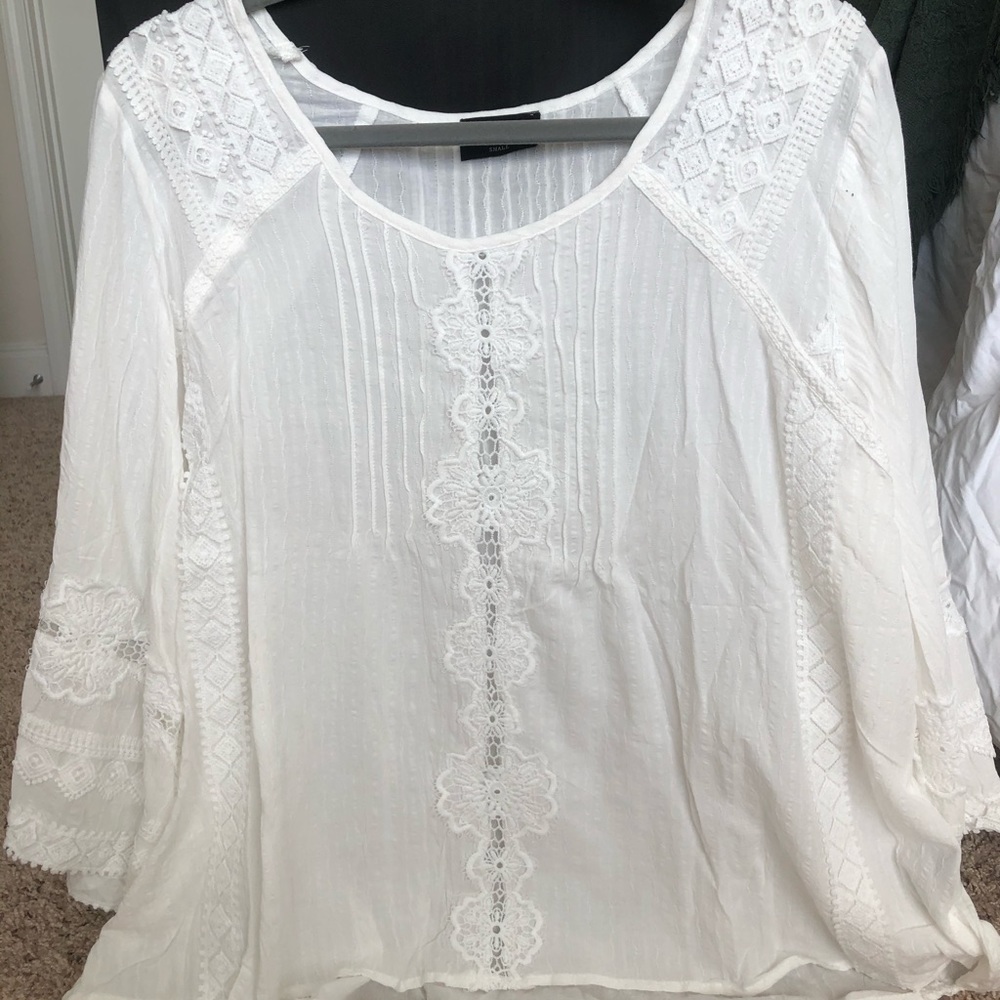 White lace top